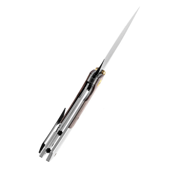 Kansept Fenrir - 3.48" CPM-S35VN Blackwash Blade, Titanium and Copper Carbon Fibre Handle. K1034A9