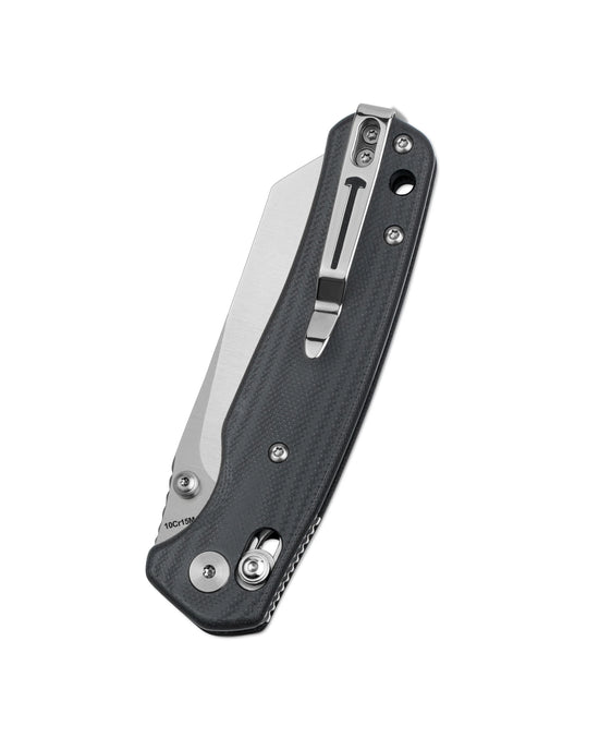 Bestechman Cicada's Wing BMK06K - 3.15" 10Cr15Mov Satin Blade, Black G10