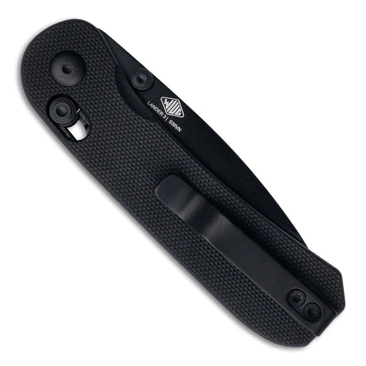 Knafs Lander 3 - 2.75" S35VN Black Blade, Black G-10 Handles, Clutch Lock