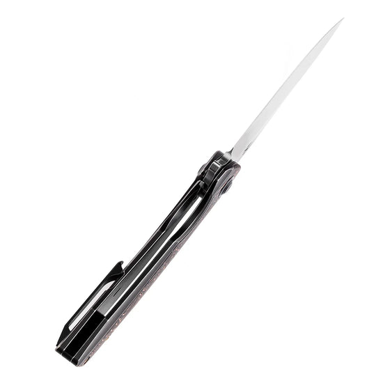 Kansept Accipiter - 3.5" CPM-S35VN Satin, Titanium/Copper Carbon Fibre - K1007E2