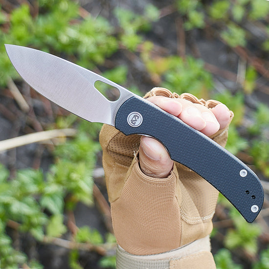 Miguron Knives Moyarl - 3.25" 14C28N Satin Blade, Black Micarta Handle