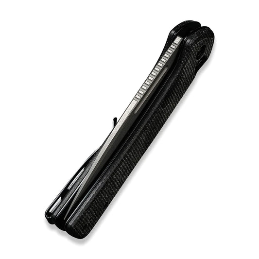 Civivi Conspirator Black Micarta C21006-1, 3.48ā³ Nitro-V Stonewash Drop Point Blade