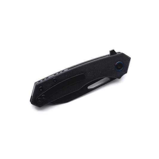 Miguron Knives Keryx - 3.25" 14C28N Black PVD Blade, Black Micarta Handle