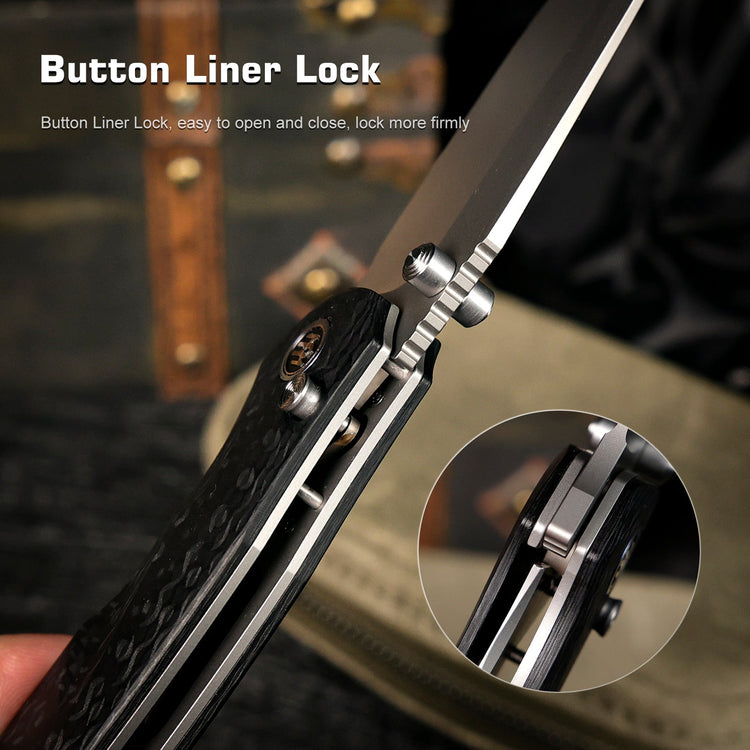 Button Liner Lock Knives
