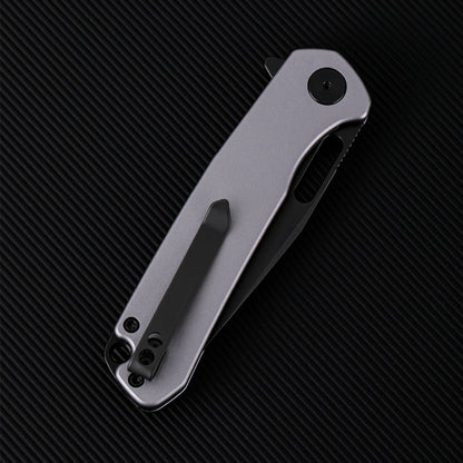 Wixco Pexston WX12-B - 3.3" 14C28N Black PVD Blade, Grey Aluminium Handle