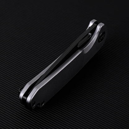 Wixco Pexston WX12-B - 3.3" 14C28N Black PVD Blade, Grey Aluminium Handle