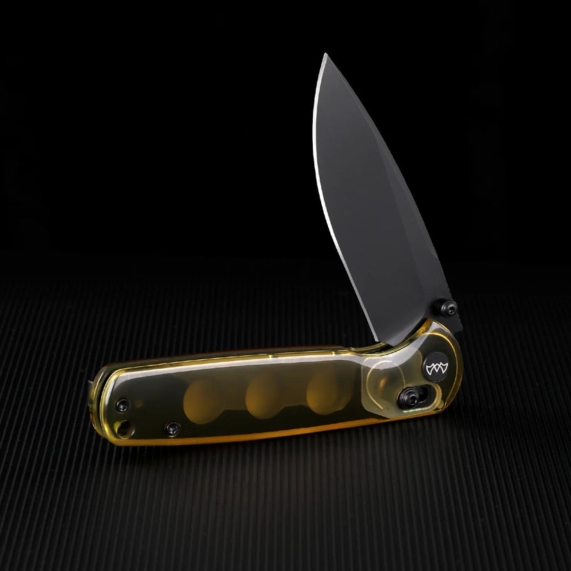 Wixco Drax WX10-C - 3.23" 14C28N Black PVD Blade, Ultem Handle
