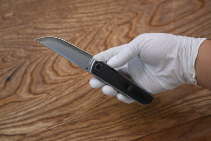 North Mountain Blade Kwaiken 3K - 3.4" SLD-Magic Steel Drop Point Blade, 3K Carbon Fibre Handle