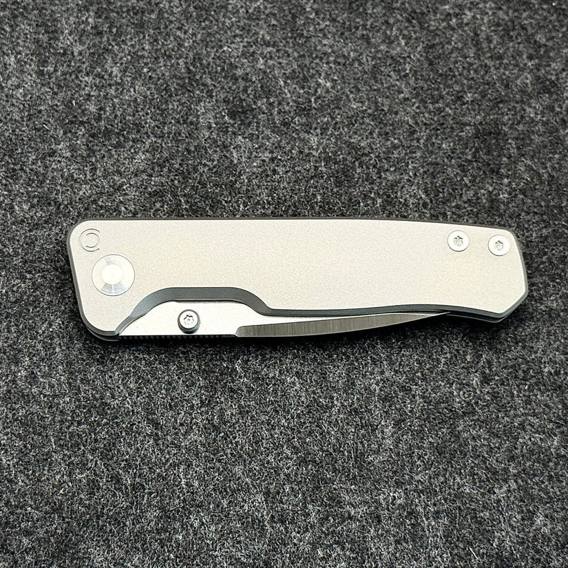 CornCraft Knives Neutron Star v2 - 3.3" CPM-S35VN Stonewashed Blade, Titanium Handle