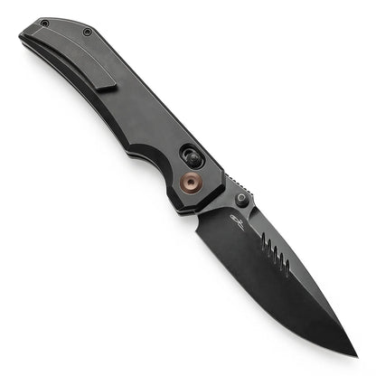 Kansept Eaglestrike - 3.73" CPM-S35VN Blackwash Blade, Blackwash Titanium Handle. K1095V2