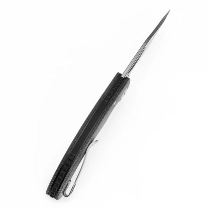 Tenable Gideon T1119A1 - 3.5" Nitro-V Stonewashed Blade, Black Micarta Handle