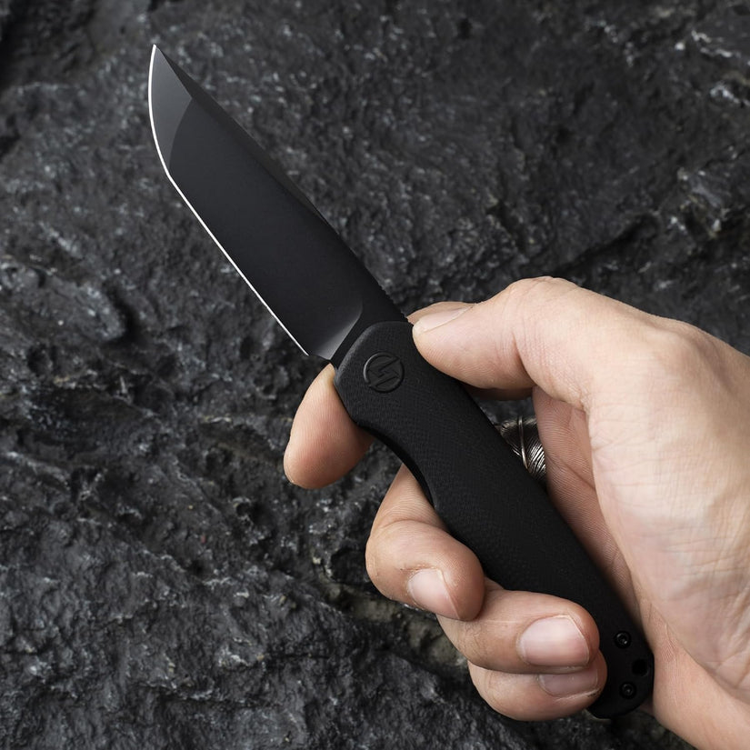 Olitans Stealth Walker G047-JW - 3" 14C28N Satin Blade, Jade G10 Handle