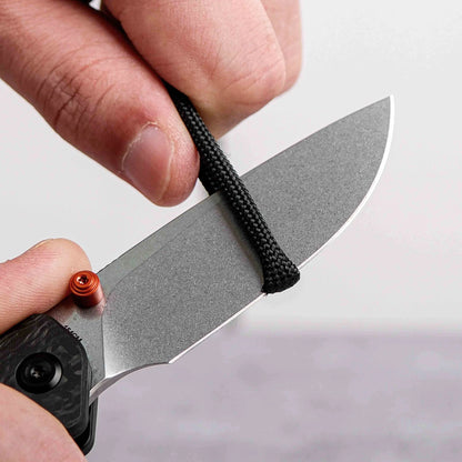 Vosteed Marten A1608 - 2.98" 154CM Stonewash Blade, Carbon Fibre Handle