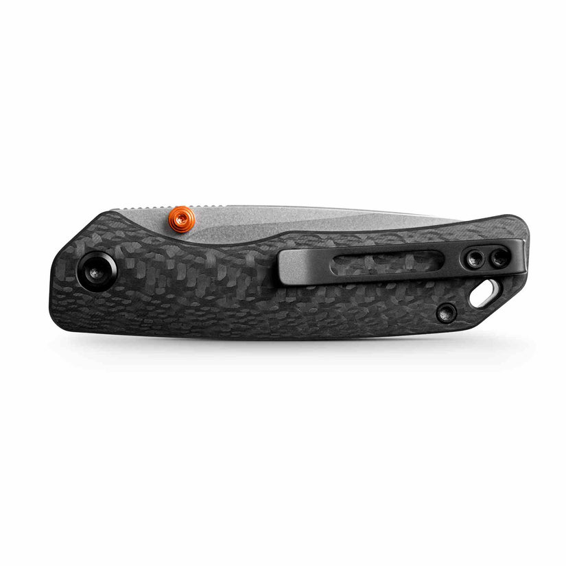 Vosteed Marten A1608 - 2.98" 154CM Stonewash Blade, Carbon Fibre Handle
