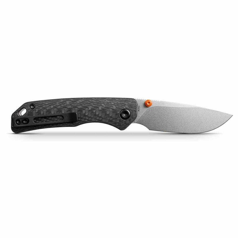 Vosteed Marten A1608 - 2.98" 154CM Stonewash Blade, Carbon Fibre Handle