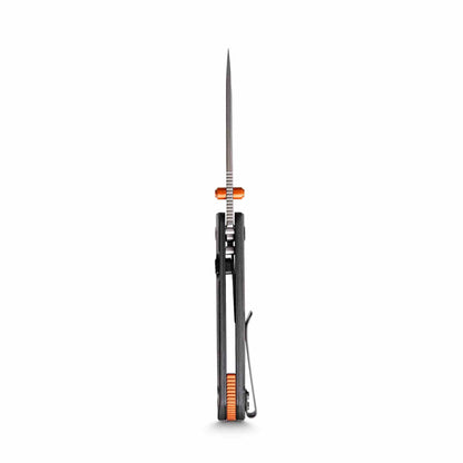 Vosteed Marten A1608 - 2.98" 154CM Stonewash Blade, Carbon Fibre Handle