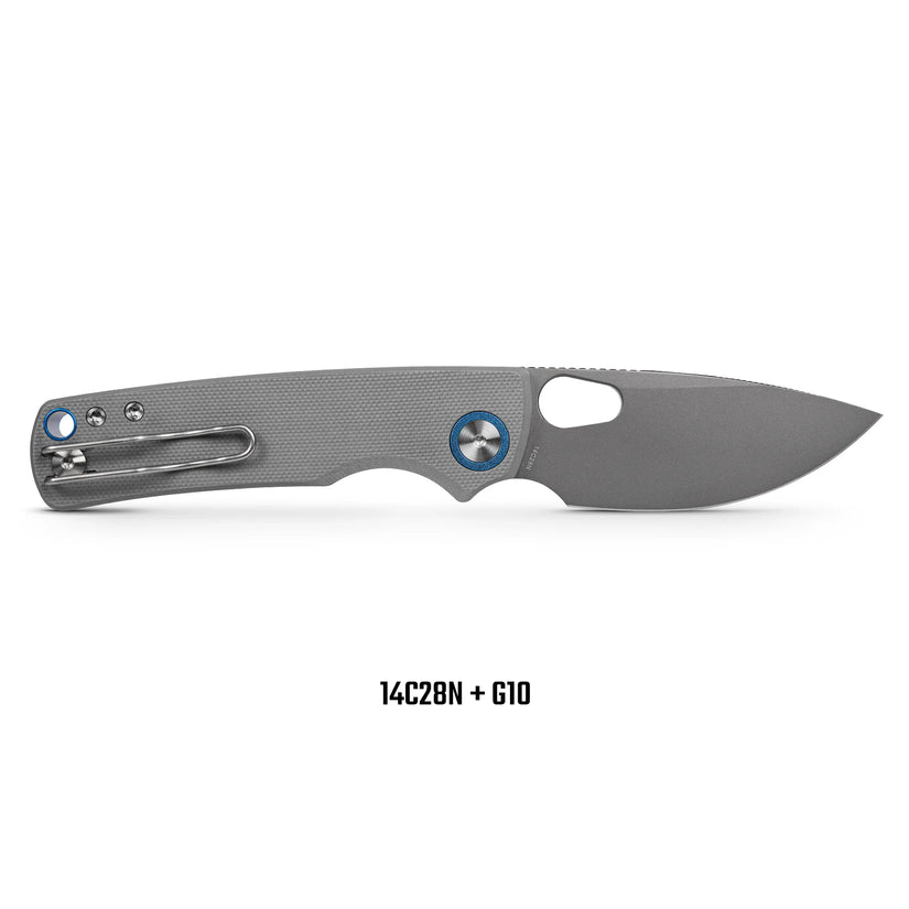Vosteed Porcupine A2607 - 2.99" 14C28N Destroyer Grey Blade, Grey G10 Handle