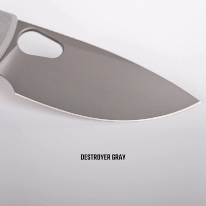 Vosteed Porcupine A2607 - 2.99" 14C28N Destroyer Grey Blade, Grey G10 Handle