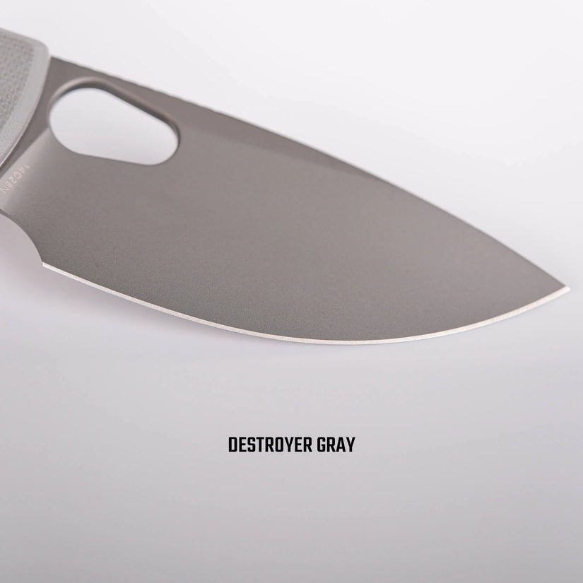 Vosteed Porcupine A2607 - 2.99" 14C28N Destroyer Grey Blade, Grey G10 Handle