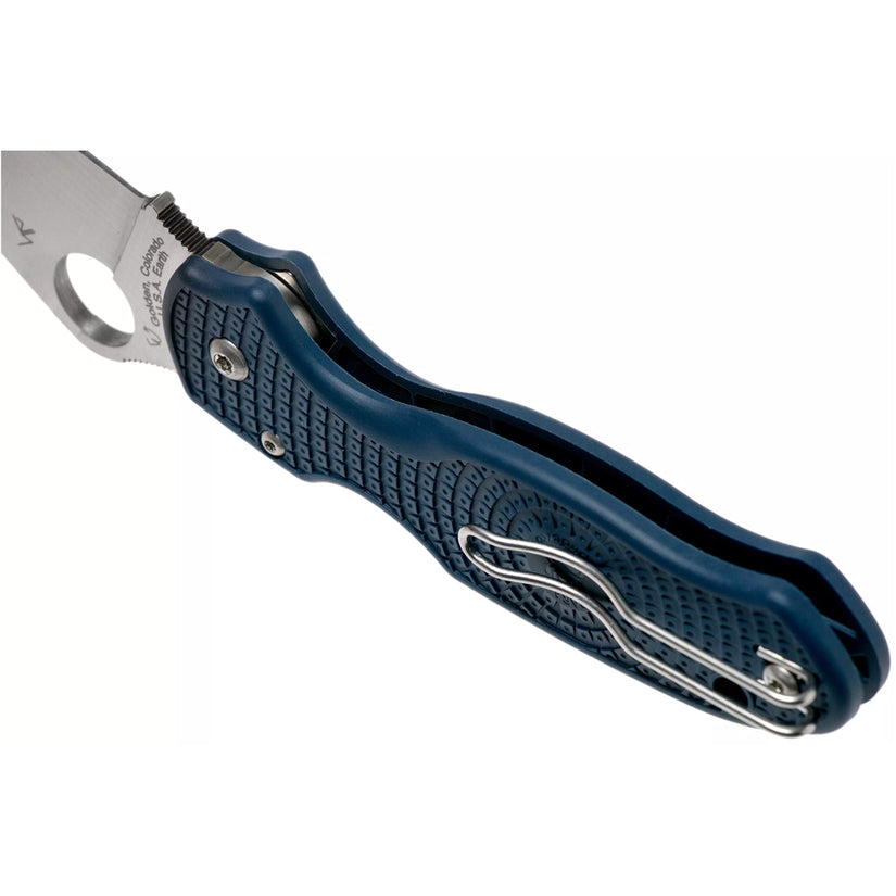 Spyderco Para 3 Lightweight C223PCBL - 2.92" SPY27 Satin Blade, Cobalt Blue FRN Handles