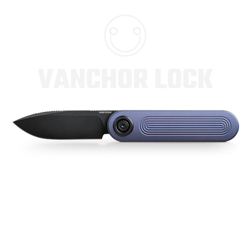 Vosteed Corgi V 295 A3706 - 2.95" S35VN Black Stonewashed Blade, Dark Slate Aluminium Handle