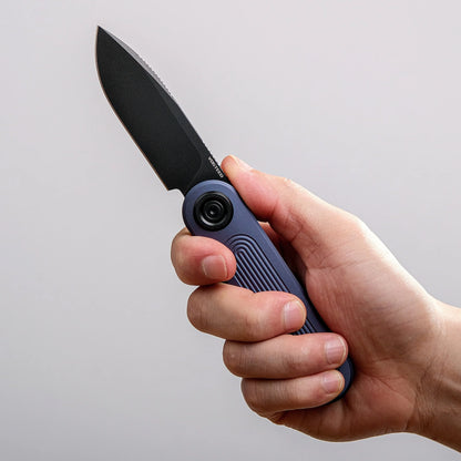 Vosteed Corgi V 295 A3706 - 2.95" S35VN Black Stonewashed Blade, Dark Slate Aluminium Handle