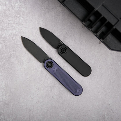 Vosteed Corgi V 295 A3706 - 2.95" S35VN Black Stonewashed Blade, Dark Slate Aluminium Handle