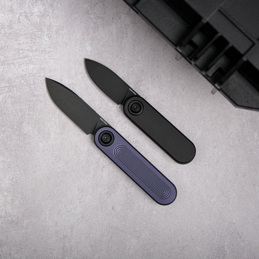 Vosteed Corgi V 295 A3706 - 2.95" S35VN Black Stonewashed Blade, Dark Slate Aluminium Handle