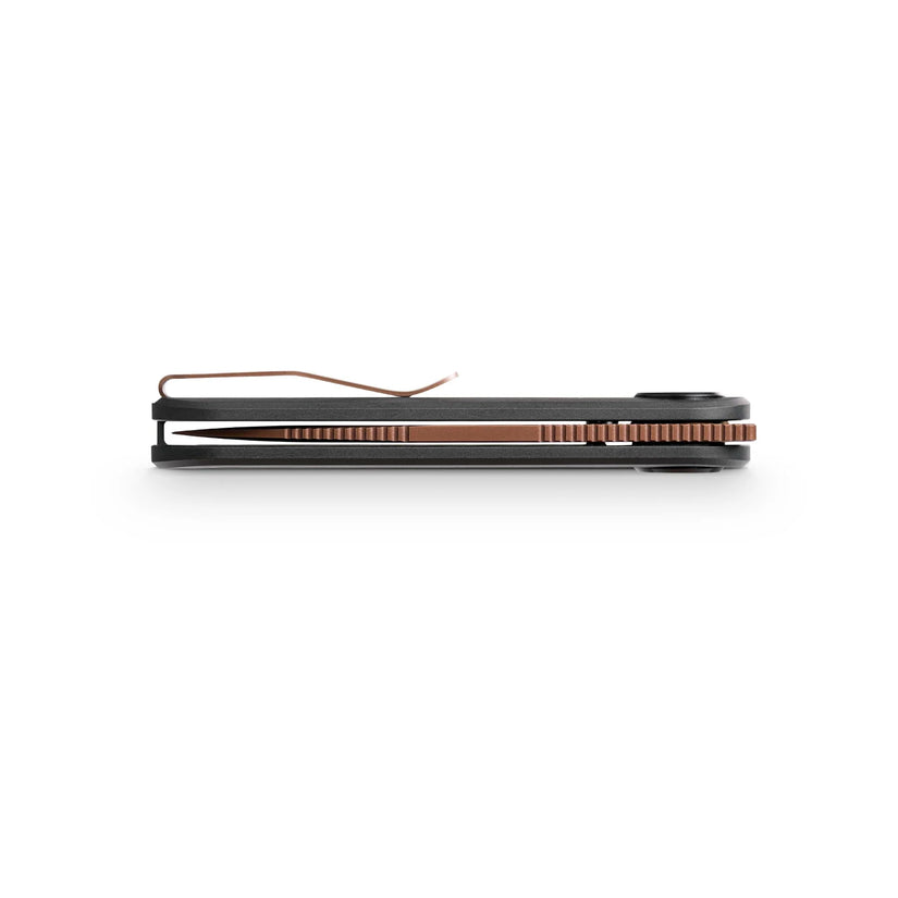 Vosteed Corgi V 295 A3708 - 2.95" S35VN Copper Dune Blade, Black Aluminium Handle