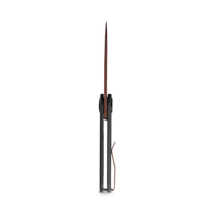 Vosteed Corgi V 295 A3708 - 2.95" S35VN Copper Dune Blade, Black Aluminium Handle