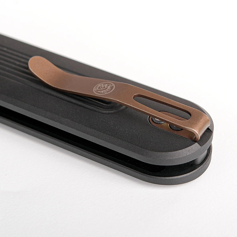 Vosteed Corgi V 295 A3708 - 2.95" S35VN Copper Dune Blade, Black Aluminium Handle