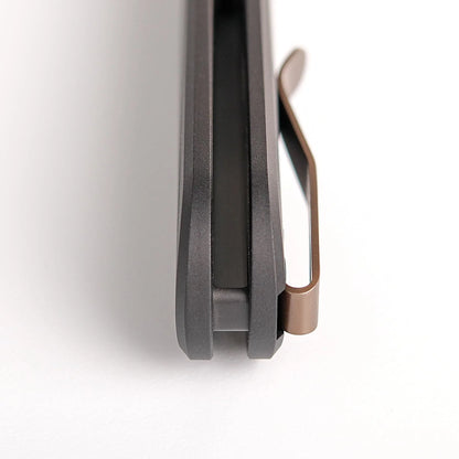 Vosteed Corgi V 295 A3708 - 2.95" S35VN Copper Dune Blade, Black Aluminium Handle