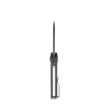 Vosteed Corgi V A3701 - 2.36" 14C28N Black Stonewash Blade, Black Aluminium Handle