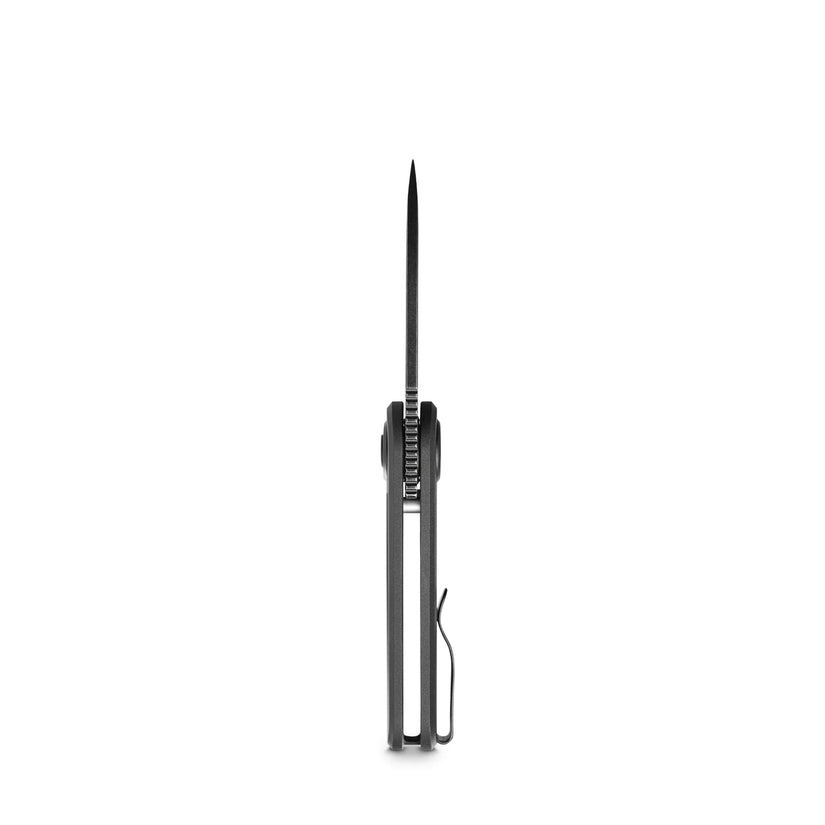 Vosteed Corgi V A3701 - 2.36" 14C28N Black Stonewash Blade, Black Aluminium Handle