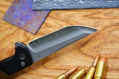 North Mountain Blade Chop 2 - 3.4" SLD-Magic Steel San Mai Tanto Blade, Aluminium/PEI Handle