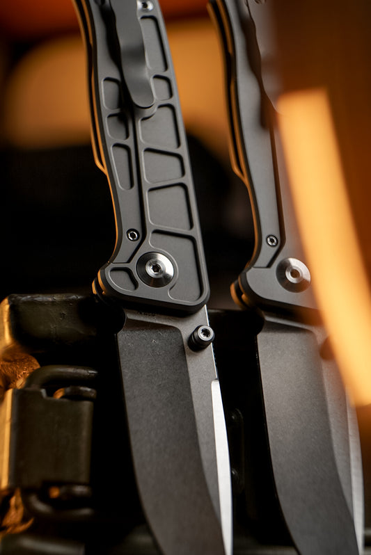 CornCraft Knives Neutron Star v2 - 3.3" CPM-S35VN Stonewashed Blade, Titanium Handle