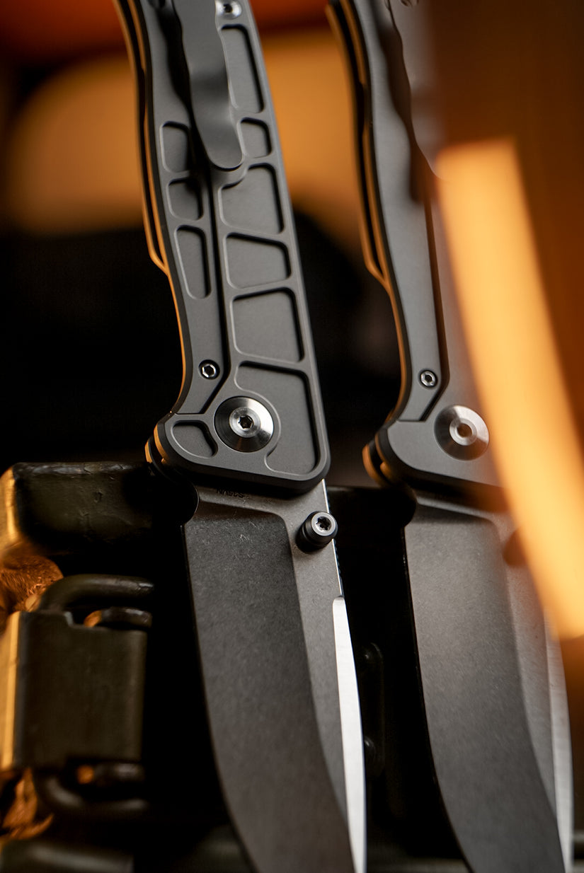 CornCraft Knives Neutron Star v2 - 3.3" CPM-S35VN Stonewashed Blade, Titanium Handle