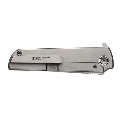North Mountain Blade Chop Kick Stop Ti - 3.5" ZDP-189 Tanto Blade, Titanium Handle