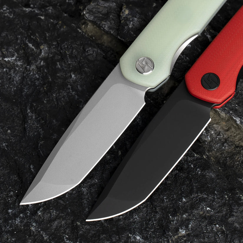 Olitans Stealth Walker G047-JW - 3" 14C28N Satin Blade, Jade G10 Handle