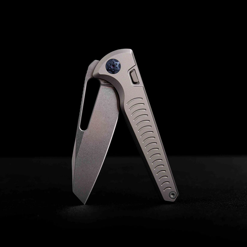 Vosteed Gavko Leopard A2501 - 3.38" M390 Stonewash Blade, Titanium Handle