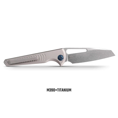 Vosteed Gavko Leopard A2501 - 3.38" M390 Stonewash Blade, Titanium Handle