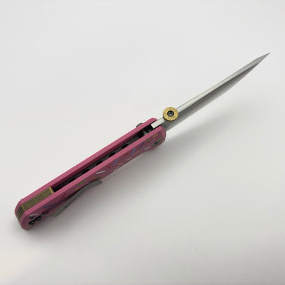 North Mountain Blade Chop 2 Donut Thumb Disk - 3.4" SLD-Magic Steel San Mai Tanto Blade, Donut G10 Handle