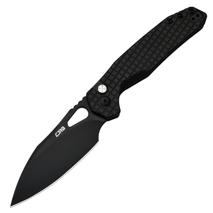 CJRB Frack Frag - 3.9" AR-RPM9 Black Drop Point Blade, Black Frag Steel Handles - J1931BFST