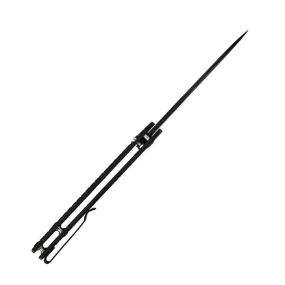 CJRB Frack Frag - 3.9" AR-RPM9 Black Drop Point Blade, Black Frag Steel Handles - J1931BFST