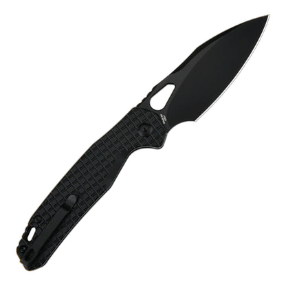 CJRB Frack Frag - 3.9" AR-RPM9 Black Drop Point Blade, Black Frag Steel Handles - J1931BFST
