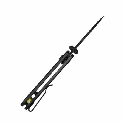 CJRB Mica Black - 2.36" AR-RPM9 Black PVD Drop Point Blade, Black Aluminium Handles - J1934BBK
