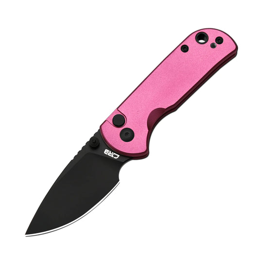 CJRB Mica - 2.36" AR-RPM9 Black PVD Drop Point Blade, Pink Aluminium Handles - J1934BPK