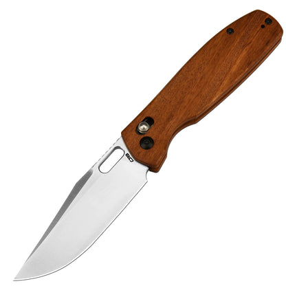CJRB Prado - 3.76" AR-RPM9 Sand Polished Clip Point Blade, Rosewood Handles - J1936WD