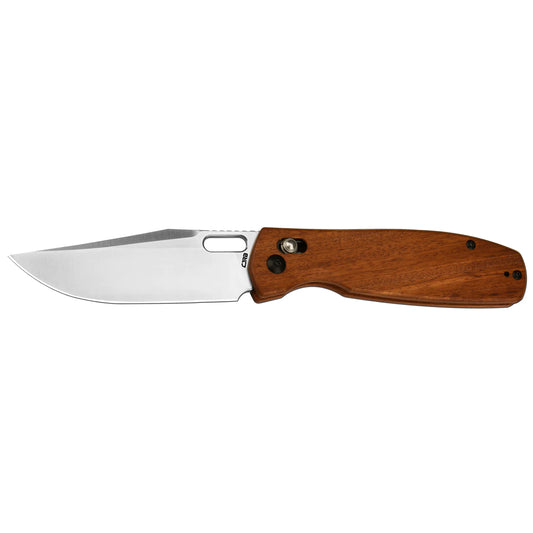 CJRB Prado - 3.76" AR-RPM9 Sand Polished Clip Point Blade, Rosewood Handles - J1936WD