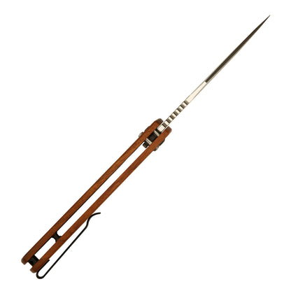 CJRB Prado - 3.76" AR-RPM9 Sand Polished Clip Point Blade, Rosewood Handles - J1936WD